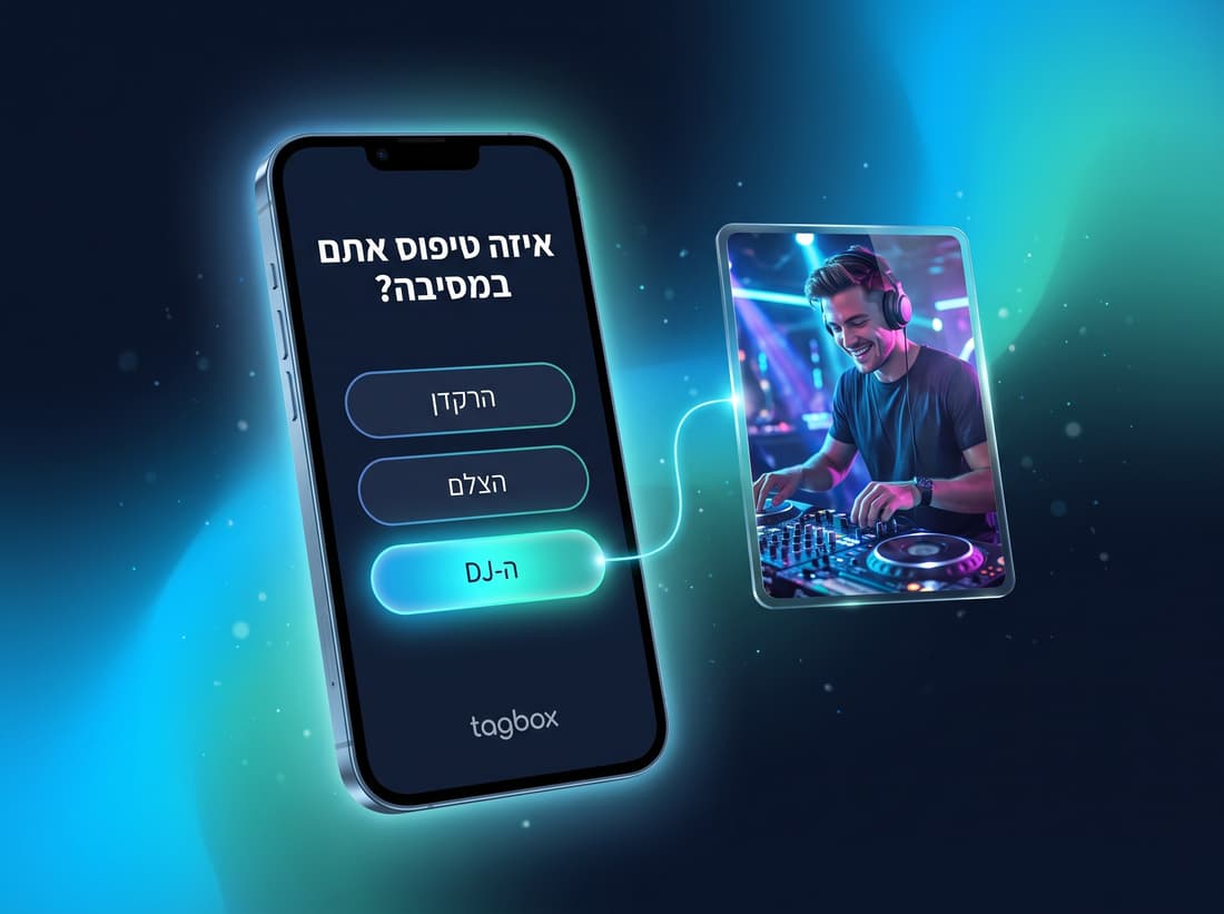 שאלון קצר בנייד שקובע לאורח דמות AI אישית של DJ