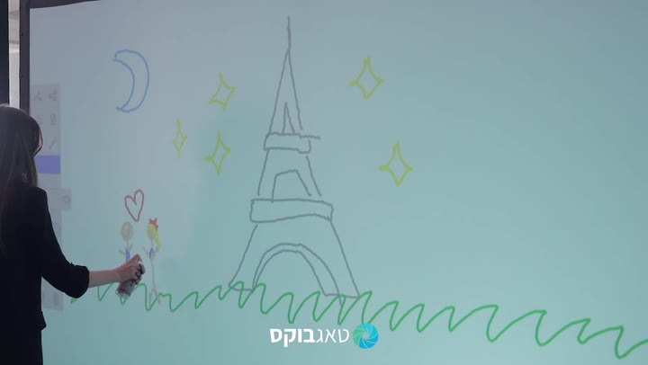 קו הופך ליצירה — מה שהאורחת ציירה